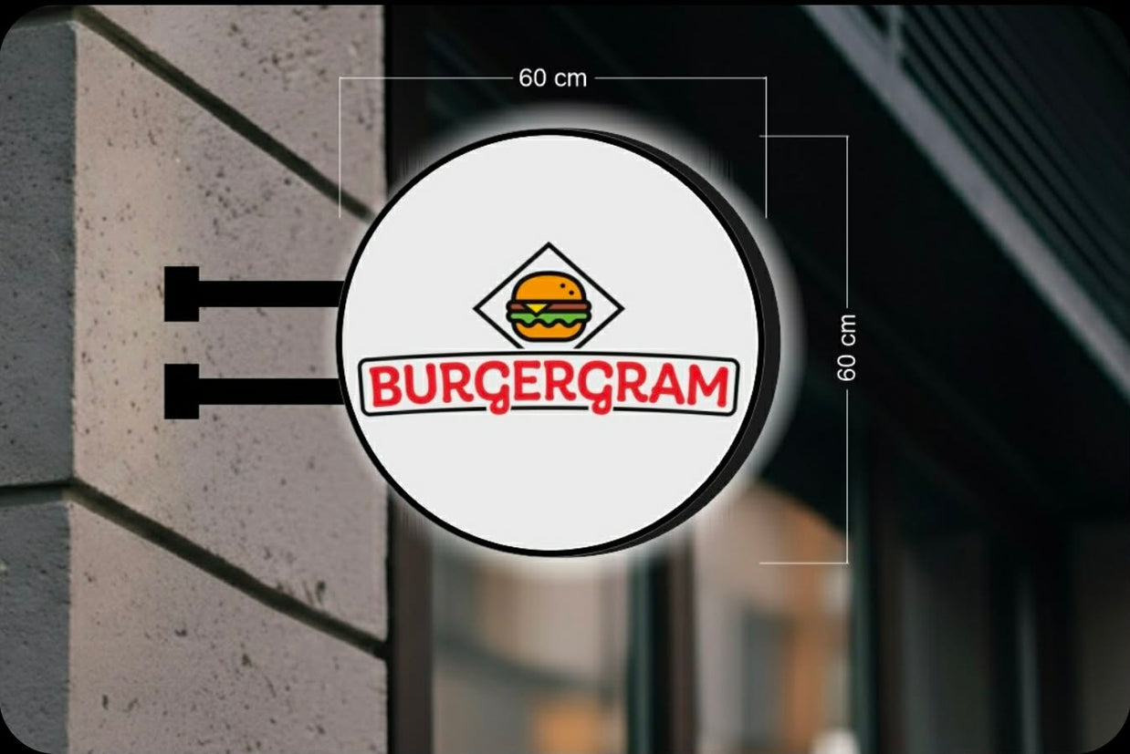 BURGERGRAM | DOUBLE-SIDED SIGN