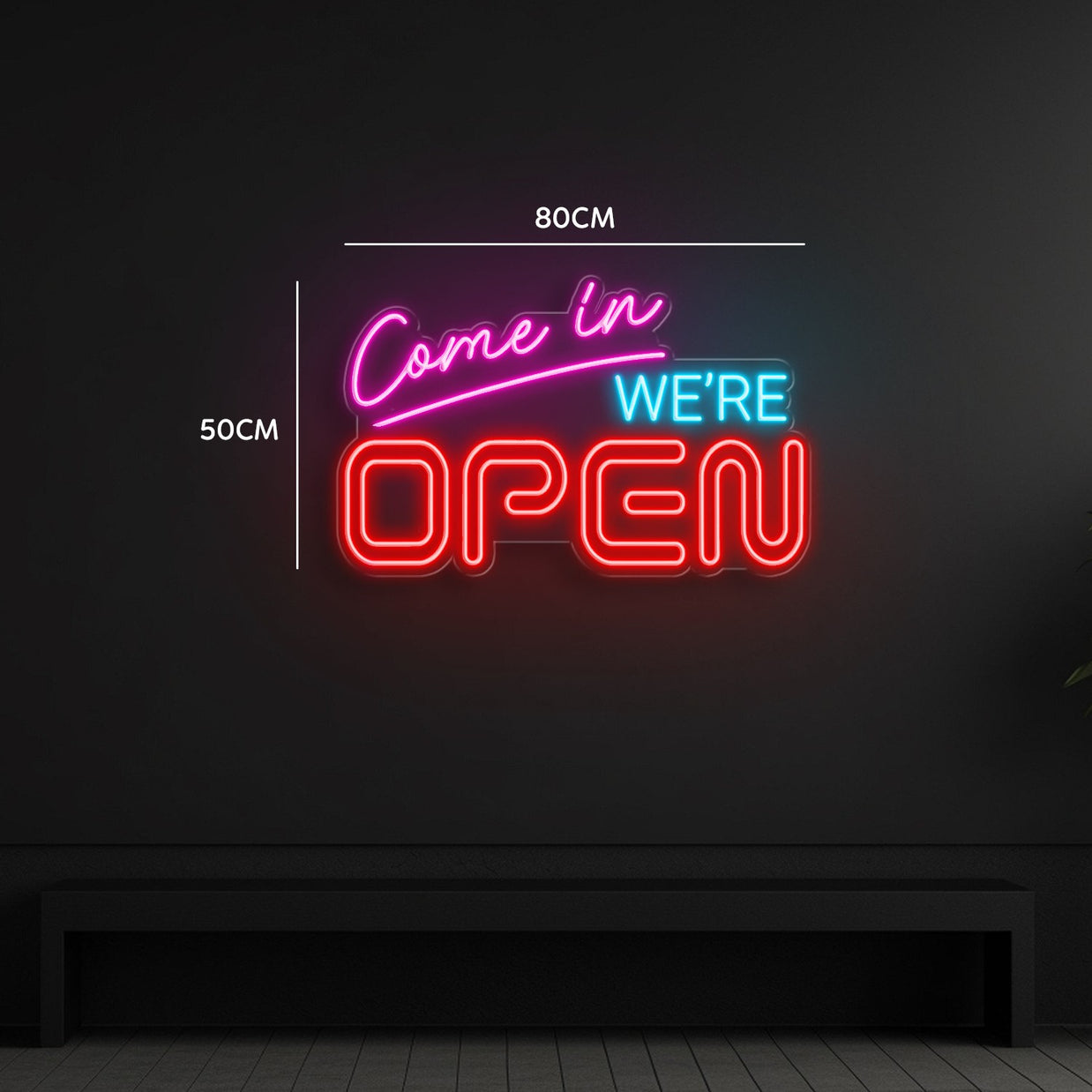 Com in WE'RE OPEN | LED NEON SIGN (2 SIGNS)