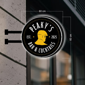 Peaky's Bar&Cocktails | DOUBLE-SIDED SIGN