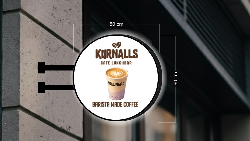 KURNALL CAFE LUNCHBAR | DOUBLE-SIDED SIGN