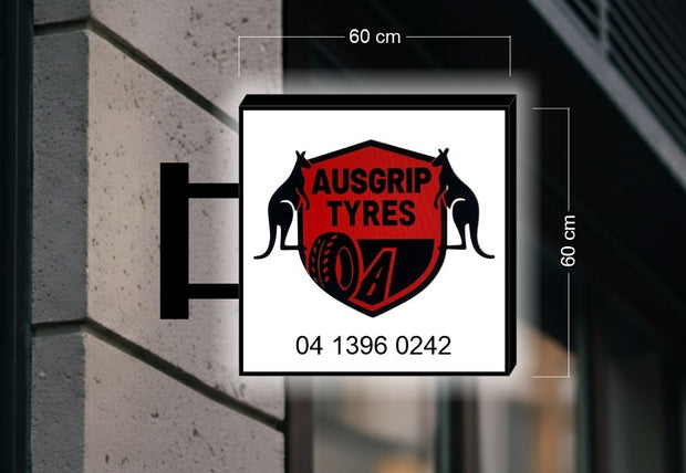 AUSGRIP TYRES  | DOUBLE-SIDED SIGN