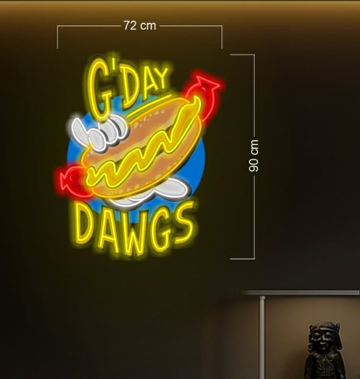 G'DAY DAWGS | LED NEON SIGN (OUTDOOR SIGN)