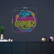 YES WE ARE OPEN, COME IN WE ARE OPEN | LED NEON SIGN (2 SIGNS)