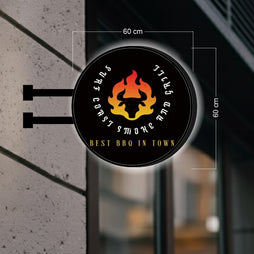 Surf coast smoke and grill | DOUBLE-SIDED SIGN