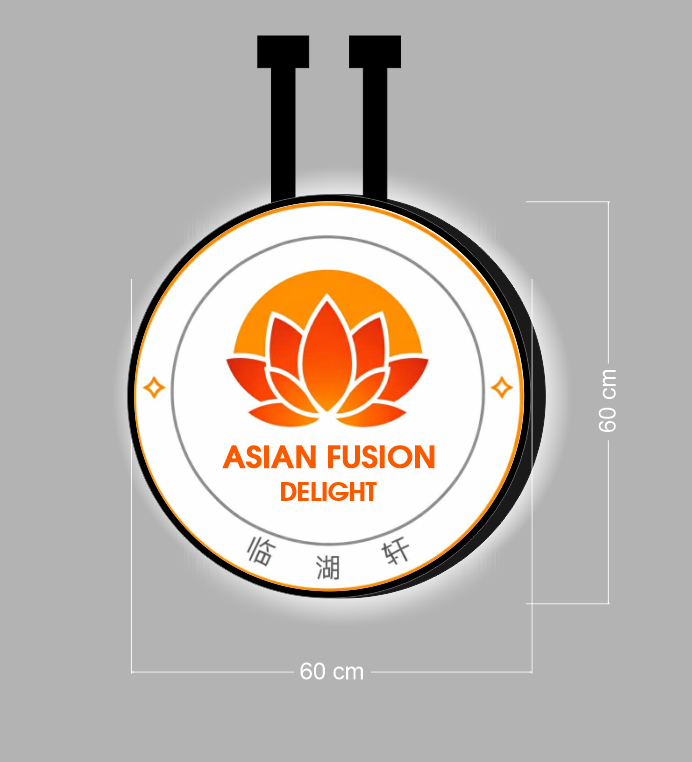 ASIAN FUSION DELIGHT  | DOUBLE-SIDED SIGN