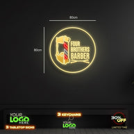 Four Brothers Barber | LED NEON SIGN