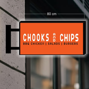 CHOOKS AND CHIPS | DOUBLE-SIDED SIGN