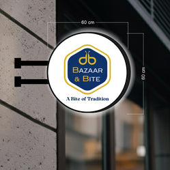BAZAAR & BITE | THE DOUBLE-SIDED SIGN