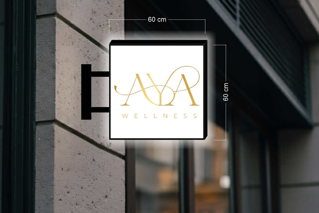 AYA WELLNESS  | DOUBLE-SIDED SIGN