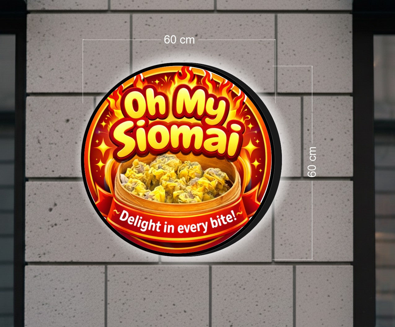 Oh My Siomai  | SINGLE-SIDED SIGN