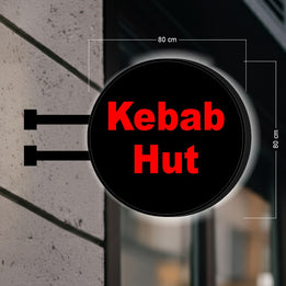 KEBAB HUT | DOUBLE-SIDED SIGN (2 SIGNS)