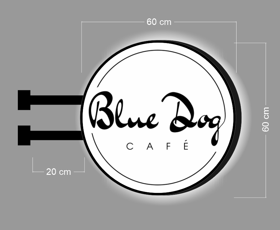 BLUE DOG | DOUBLE-SIDED SIGN