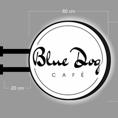 BLUE DOG | DOUBLE-SIDED SIGN