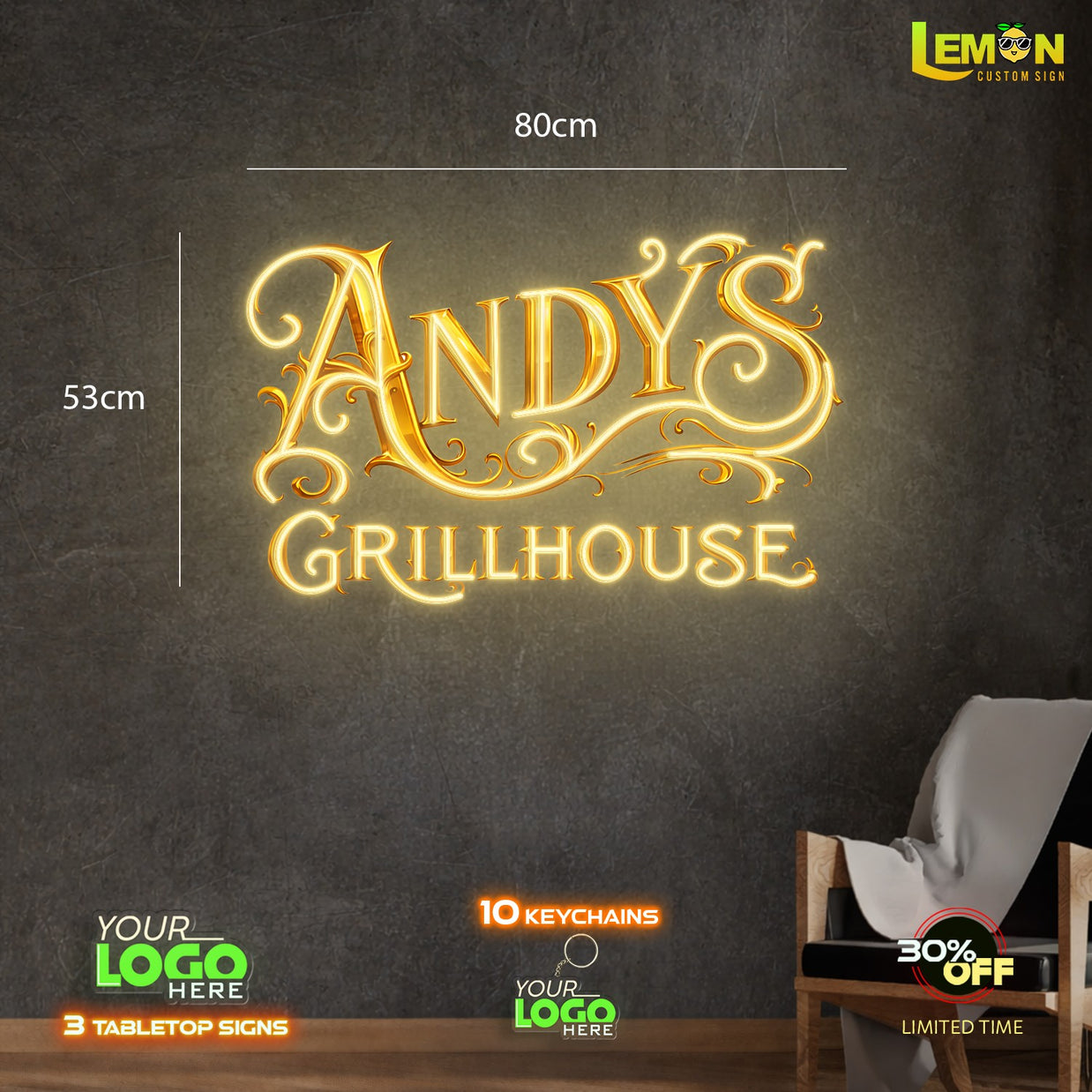 Andy's Grill House  | LED NEON SIGN