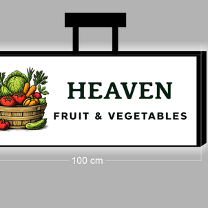 HEAVEN FRUIT & VEGETABLES | DOUBLE-SIDED SIGN