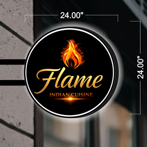 Flame Indian Cuisine | DOUBLE-SIDED SIGN